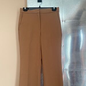 Ann Taylor | Camel Tailored Wide-Leg Trouser